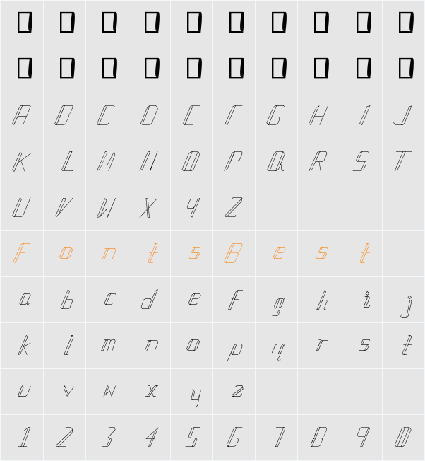 Manlangit Character Map