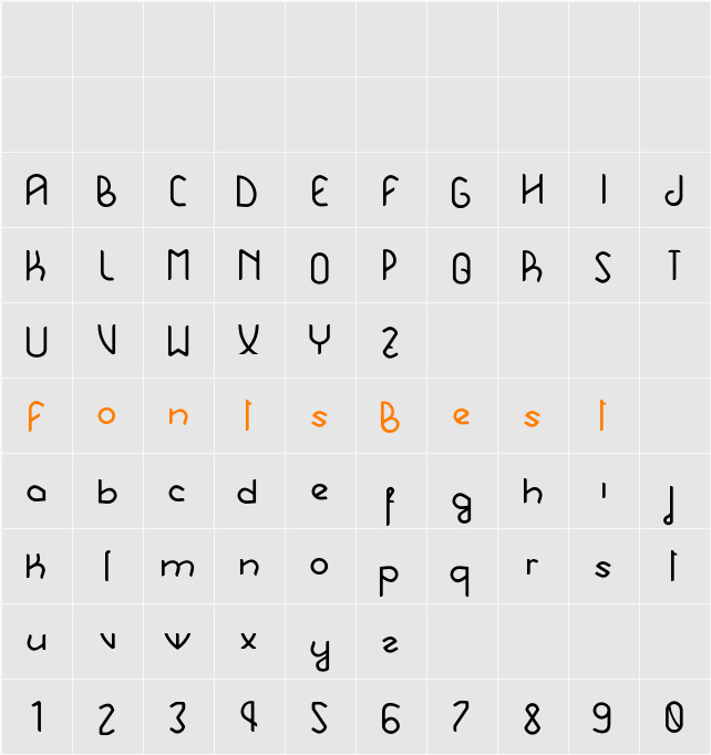 Hebe Character Map