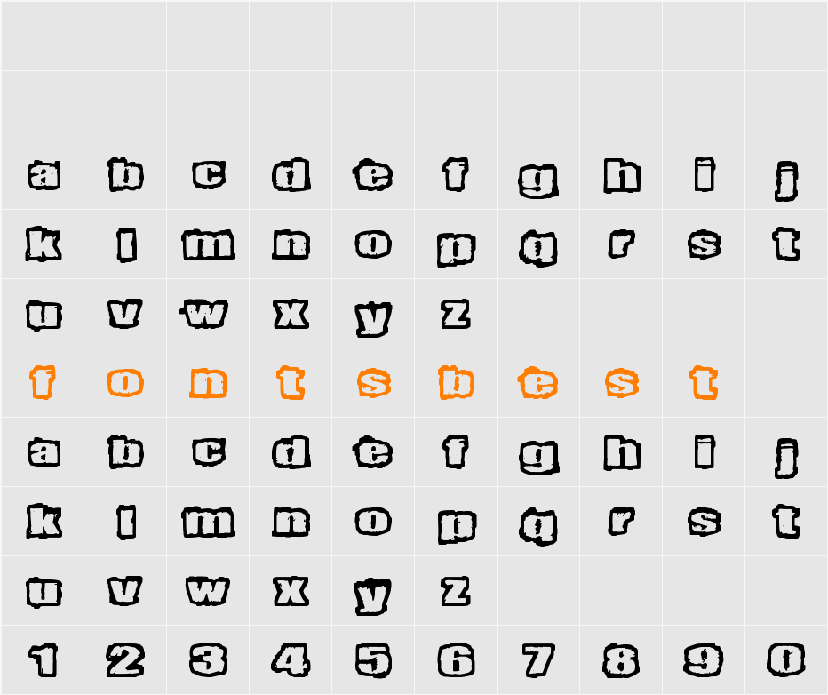 Terrieri Character Map