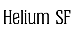 Helium SF Font Image