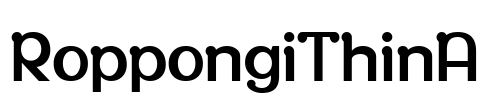 RoppongiThinA Font Image