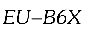 EU-B6X Font Image
