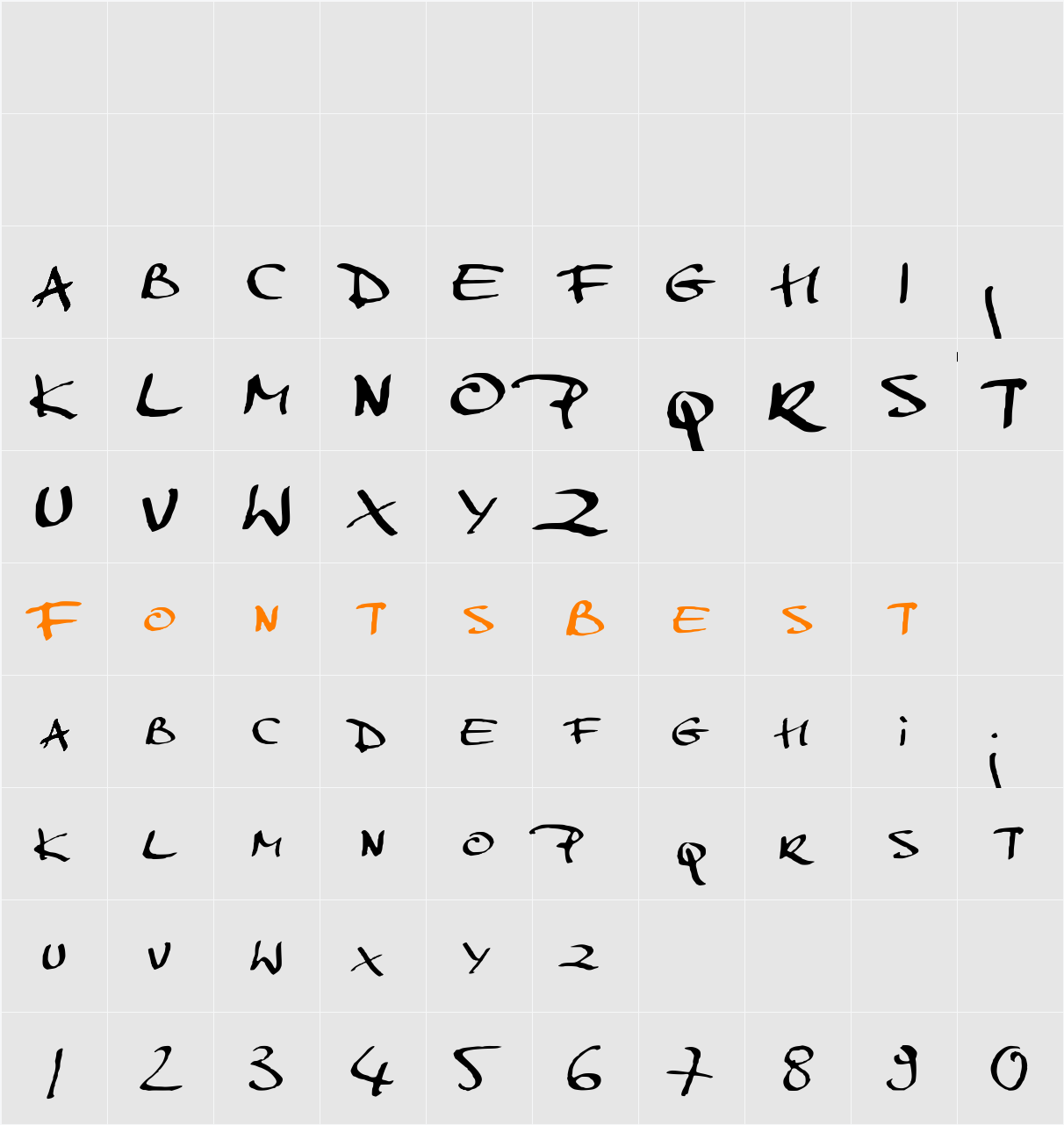 MarkerScript Character Map