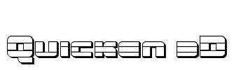 Quicken 3D Font Image