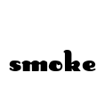 Smoke Font Image
