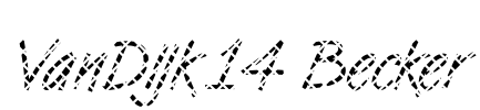 VanDijk14 Becker Font Image
