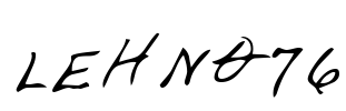 LEHN076 Font Image