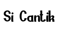 Si Cantik Font Image