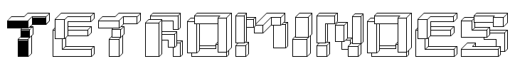 Tetrominoes Font Image