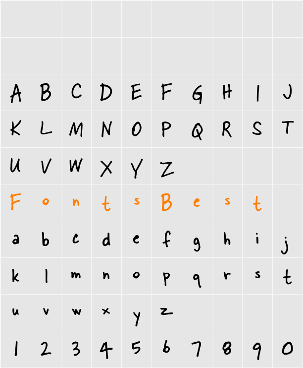 Skippy Character Map