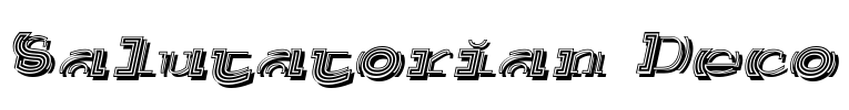 Salutatorian Deco Font Image