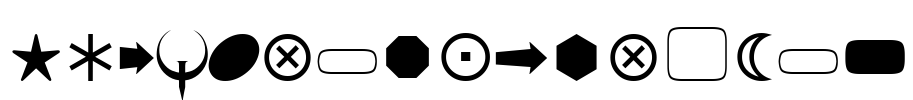 F&T_BasicShapes1 Font Image