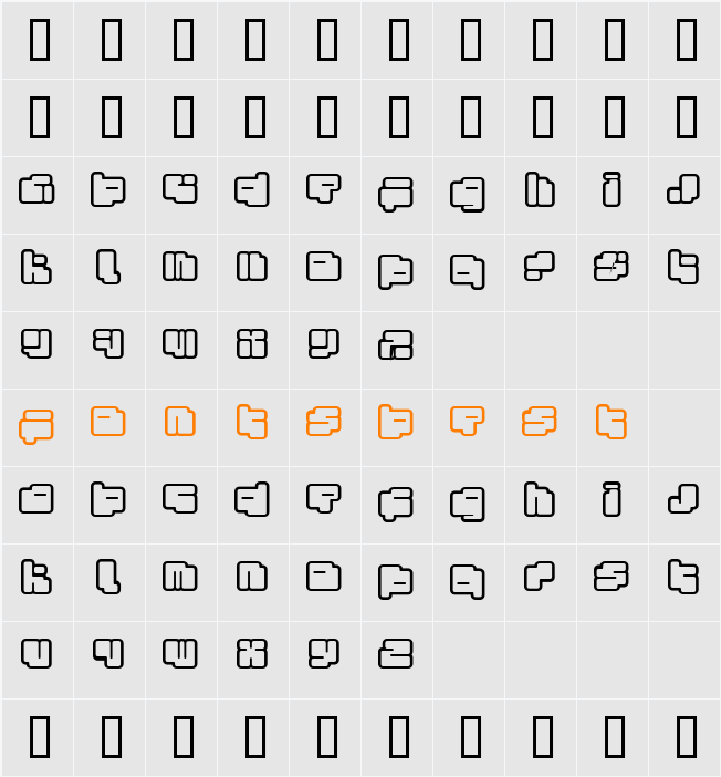 foton torpedo Character Map