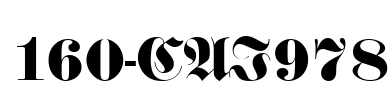 160-CAI978 Font Image