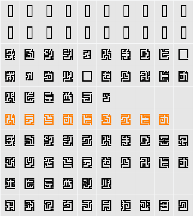 Z_tUBBAnomal Character Map