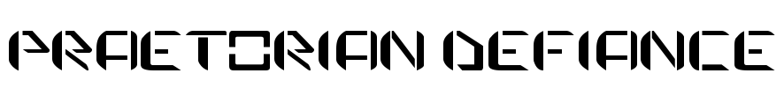 praetorian defiance Font Image
