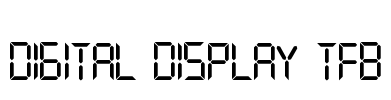 digital display tfb Font Image