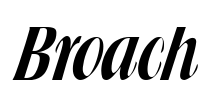 Broach Font Image