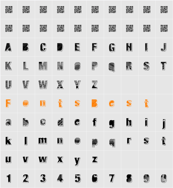 MajorBlack Character Map