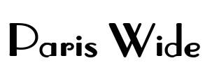 Paris Wide Font Image