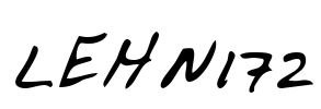 LEHN172 Font Image