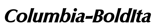 Columbia-BoldIta