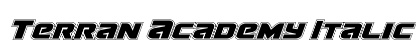 Terran Academy Italic Font Image