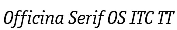 Officina Serif OS ITC TT Font Image
