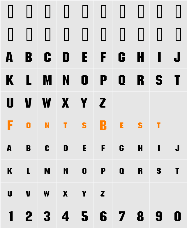 Block Wide Character Map