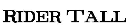 Rider Tall Font Image