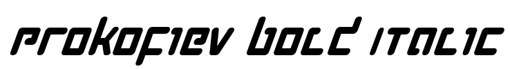 Prokofiev Bold Italic Font Image