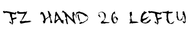 FZ HAND 26 LEFTY Font Image