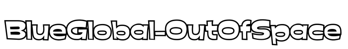 BlueGlobal-OutOfSpace Font Image