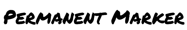 Permanent Marker Font Image