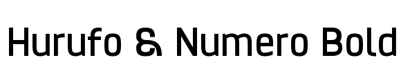 Hurufo & Numero Bold Font Image