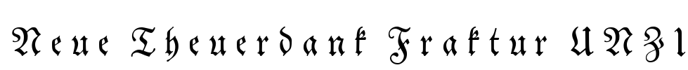 Neue Theuerdank Fraktur UNZ1 Font Image