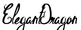 ElegantDragon Font Image