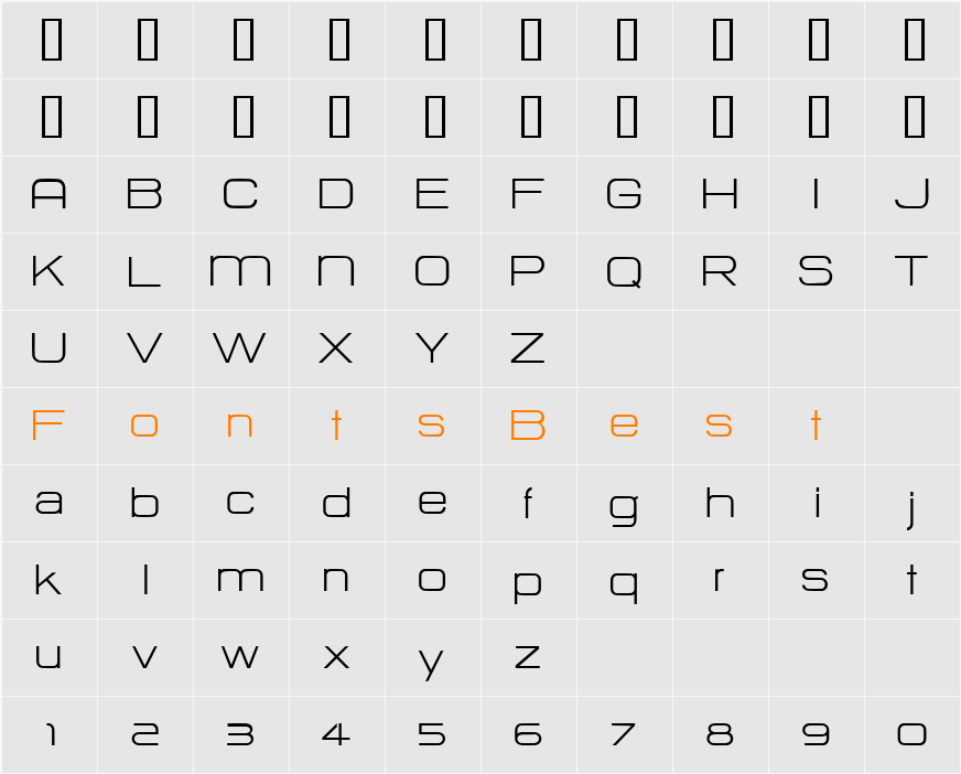 HURTMOLD_ Character Map