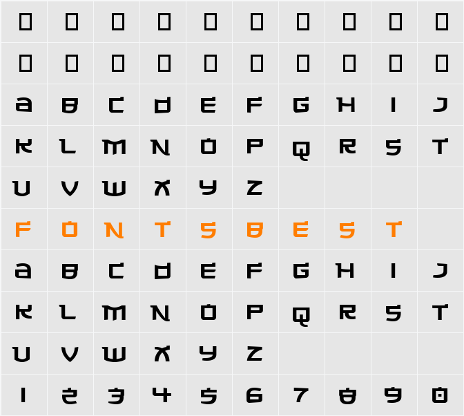Made in China Character Map