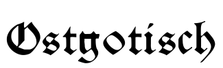 Ostgotisch Font Image