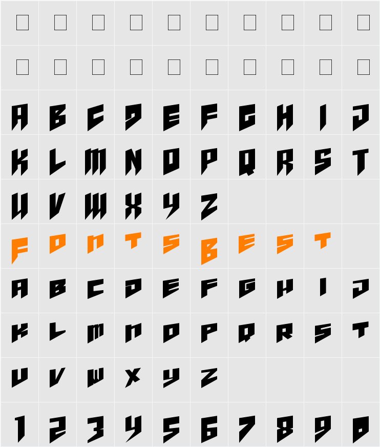 pandora limiter Character Map
