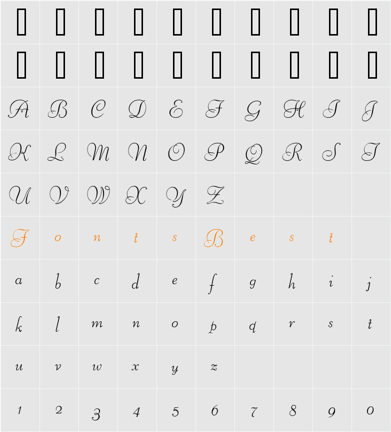 Liberate Character Map