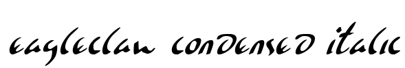 Eagleclaw Condensed Italic