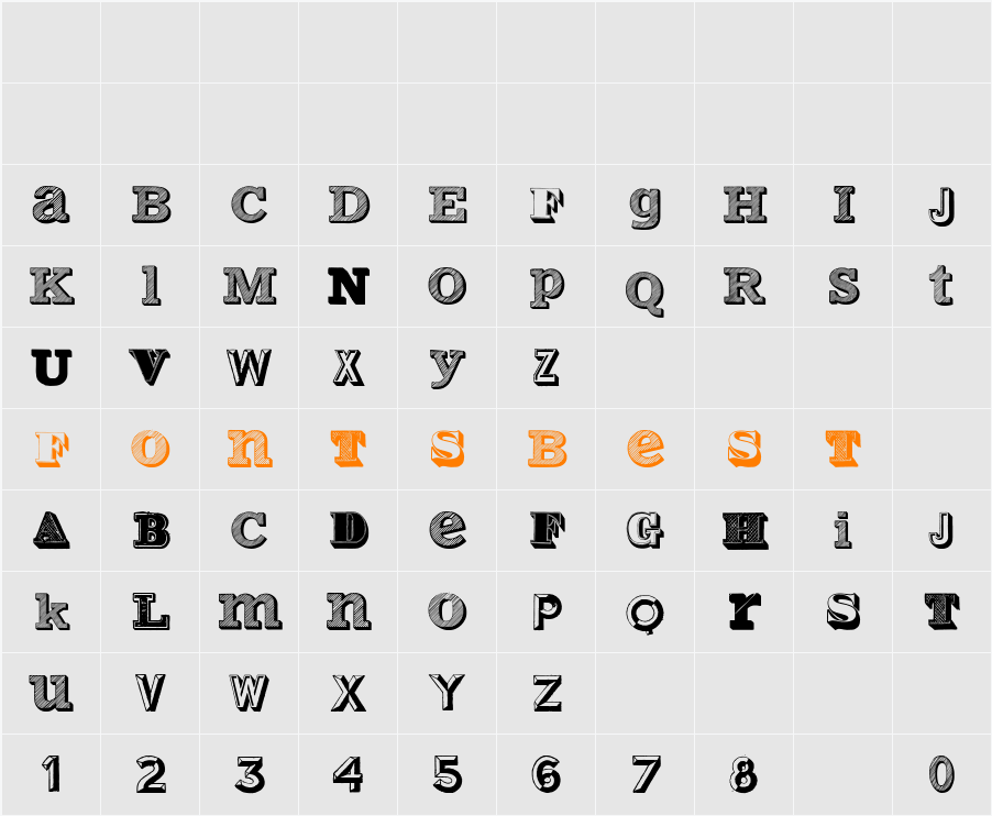 Varius Multiplex Personal Edition Character Map