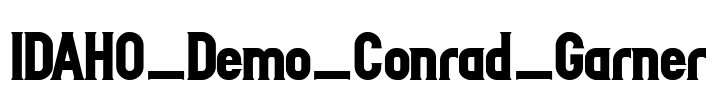 IDAHO_Demo_Conrad_Garner Font Image