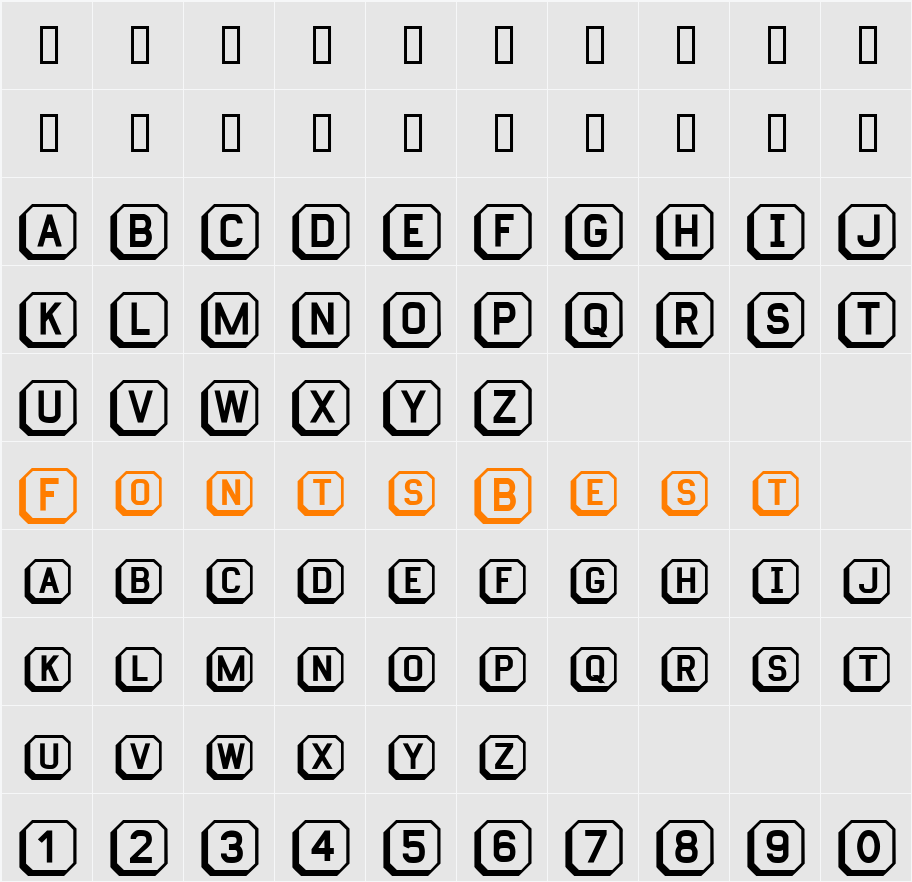 Keyboard Character Map