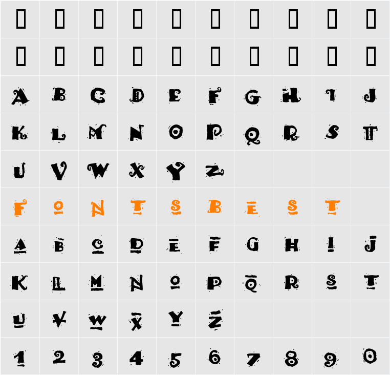 HotTamale Character Map