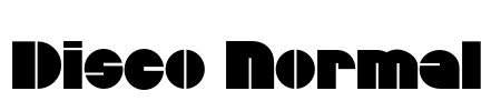 Disco Normal Font Image