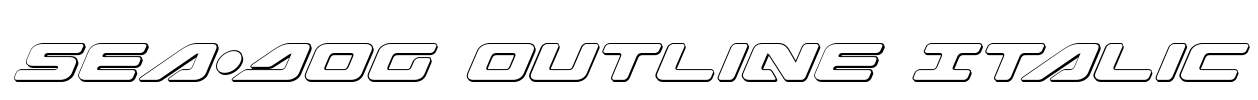 Sea-Dog Outline Italic
