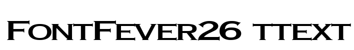 FontFever26 ttext Font Image